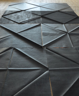 Faltbilder, 1996, Graphit auf Leinwand, je 140 x 140cm |  | Sadhyo Niederberger