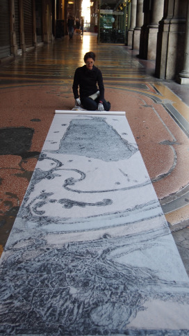 Frottage 2013, Via XX Settembre Genua |  | Sadhyo Niederberger