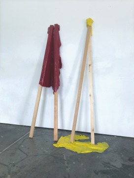 Vom Versuch, Farbe in den Raum zu h&auml;ngen, Atelieransicht | Foto Sadhyo Niederberger  | Sadhyo Niederberger